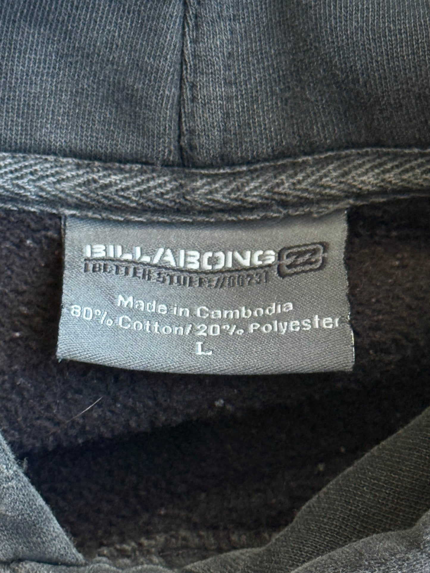 Vintage Faded & Distressed Billabing Hoodie -L
