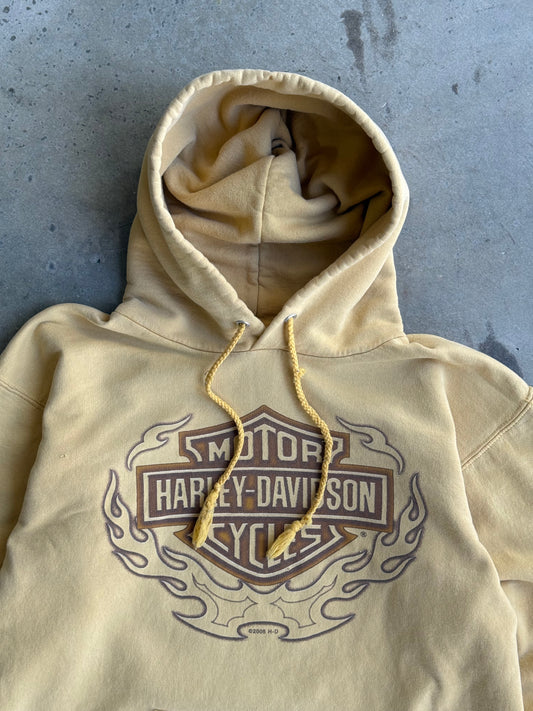 Vintage Flame Harley Davidson Hoodie - S