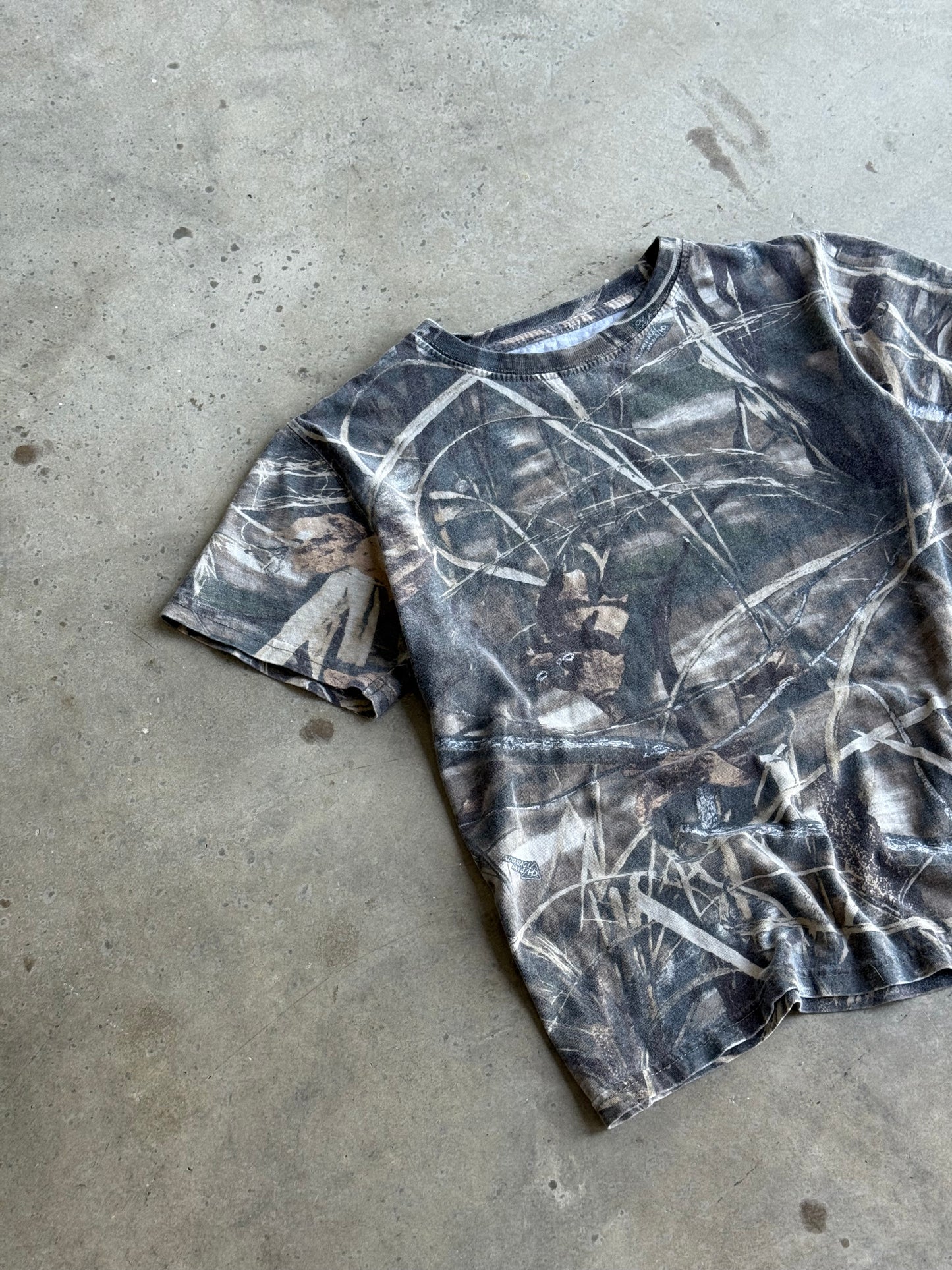 4 Vintage Camo Baby Tee - XS