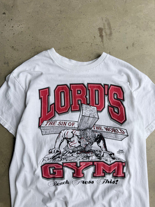 Vintage 2000s White Lords Gym Tee - MYA