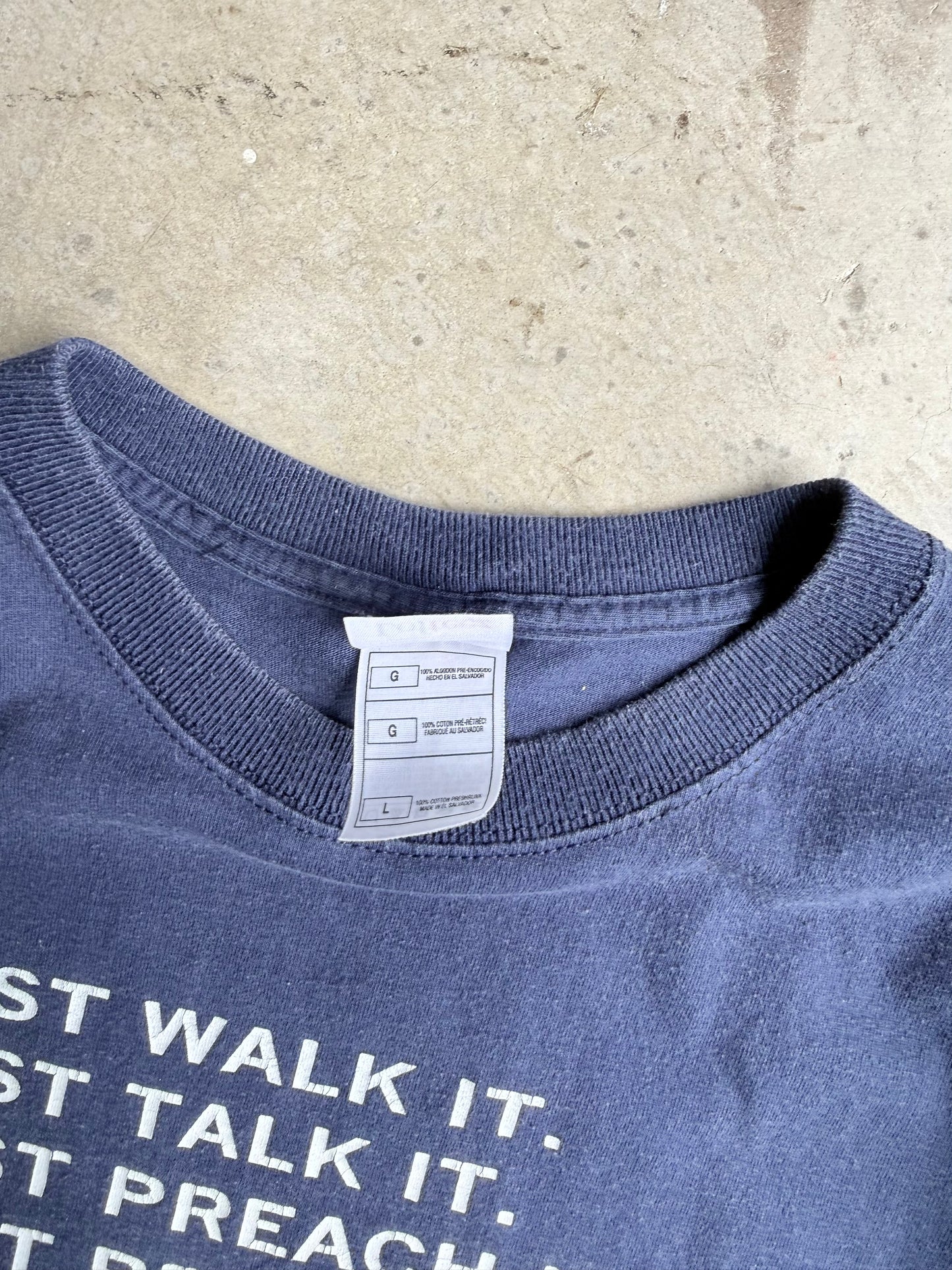 Vintage Just Walk It Graphic Tee - M