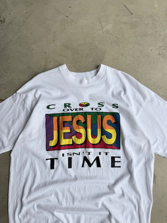 Vintage Cross Over To Jesus Tee - XXL