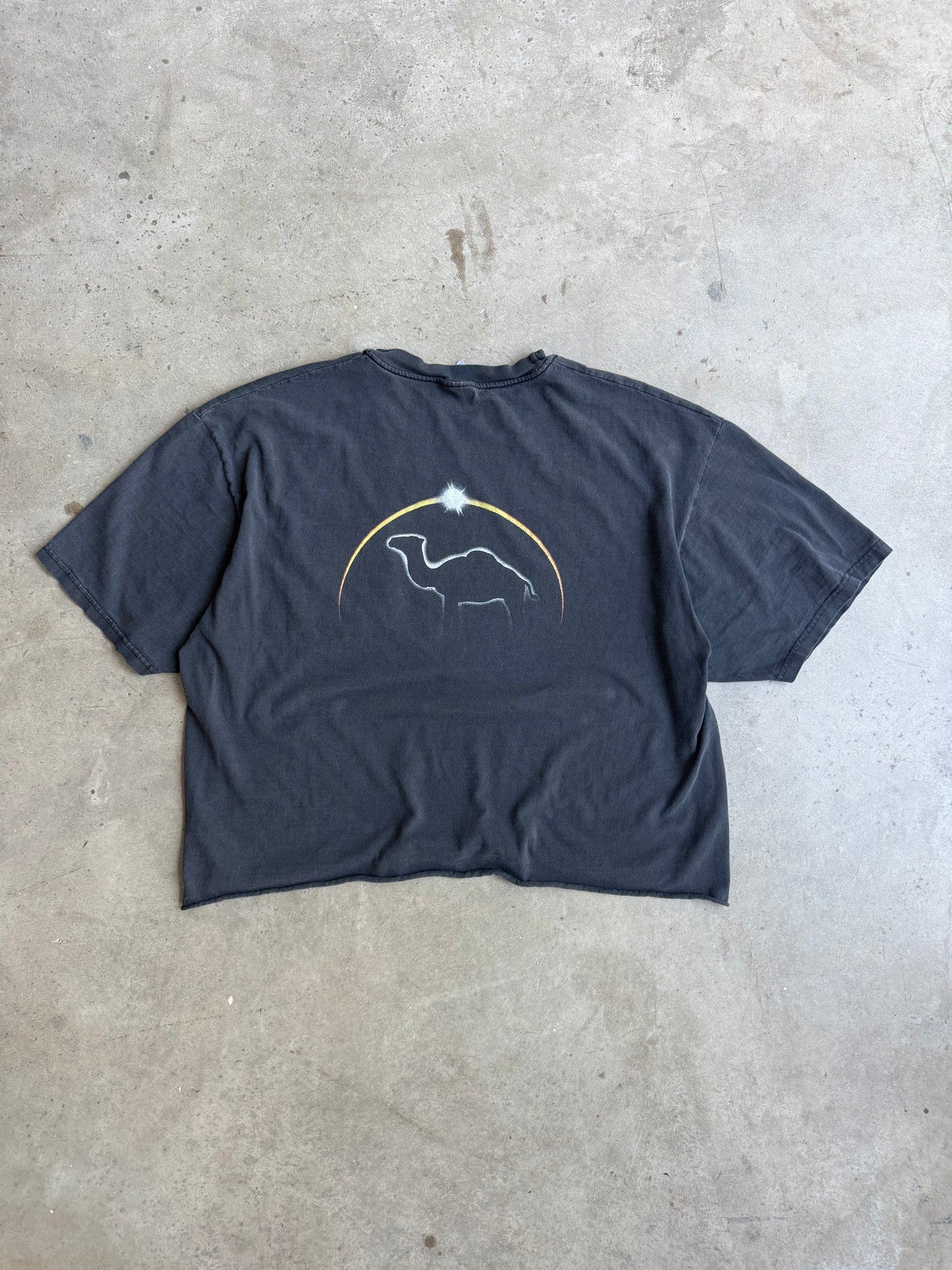 Vintage 90s Cropped Camel Cigarettes Tee - L