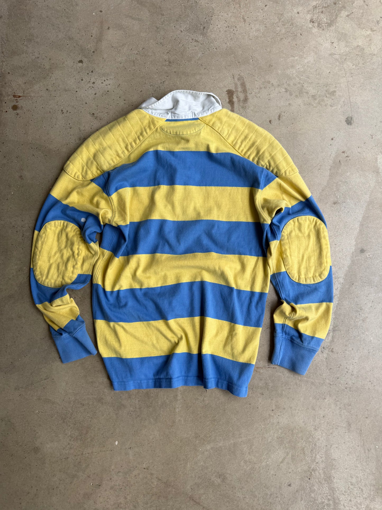 Vintage Blue And Yellow Polo Ralph Lauren Rugby Tee - S