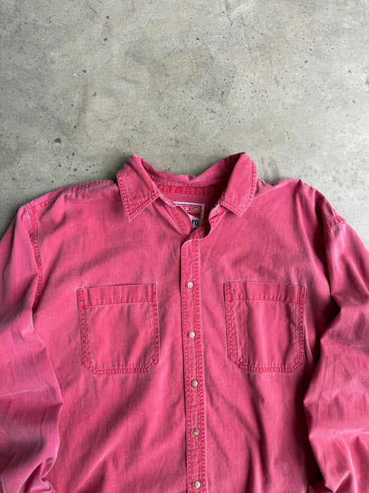 Vintage 90s Red Marlboro Button Down Tee - XL
