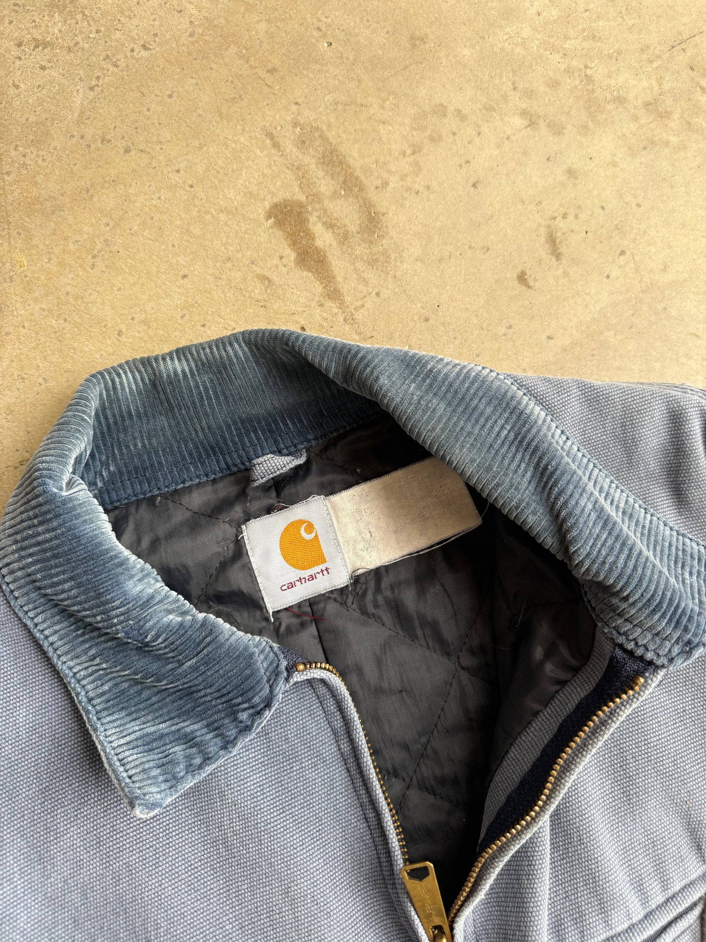 Vintage 90s Faded Blue Carhartt Detroit Tee - XL