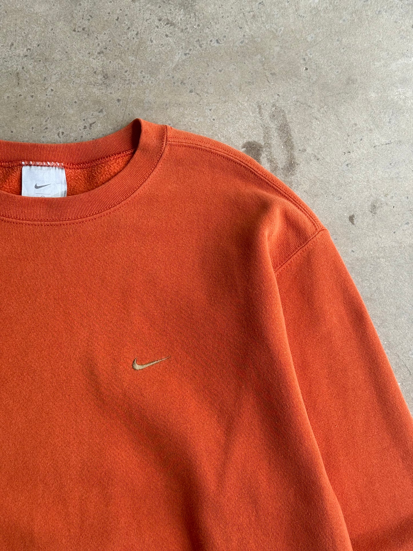 Vintage 2000s Burnt Orange Tonal Nike Crew - L