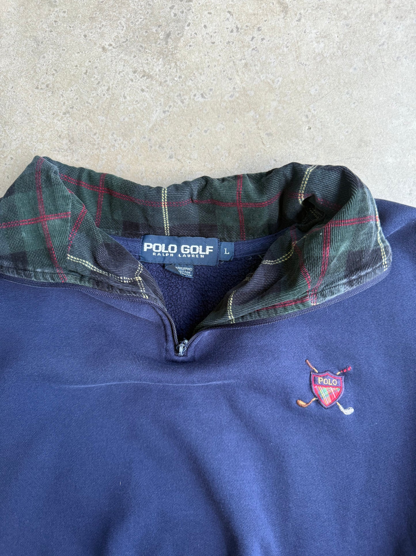 Vintage Polo Golf Quarter Zip Jacket - L