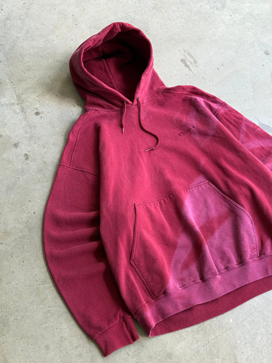 Vintage Faded Nike Tonal Hoodie - L