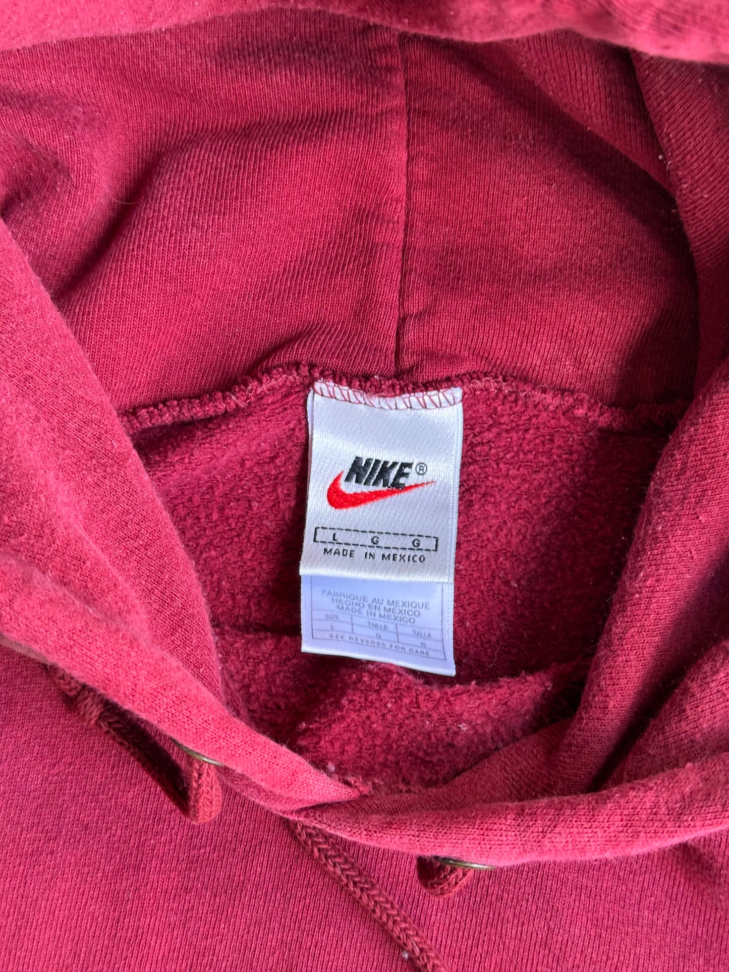 Vintage Faded Nike Tonal Hoodie - L