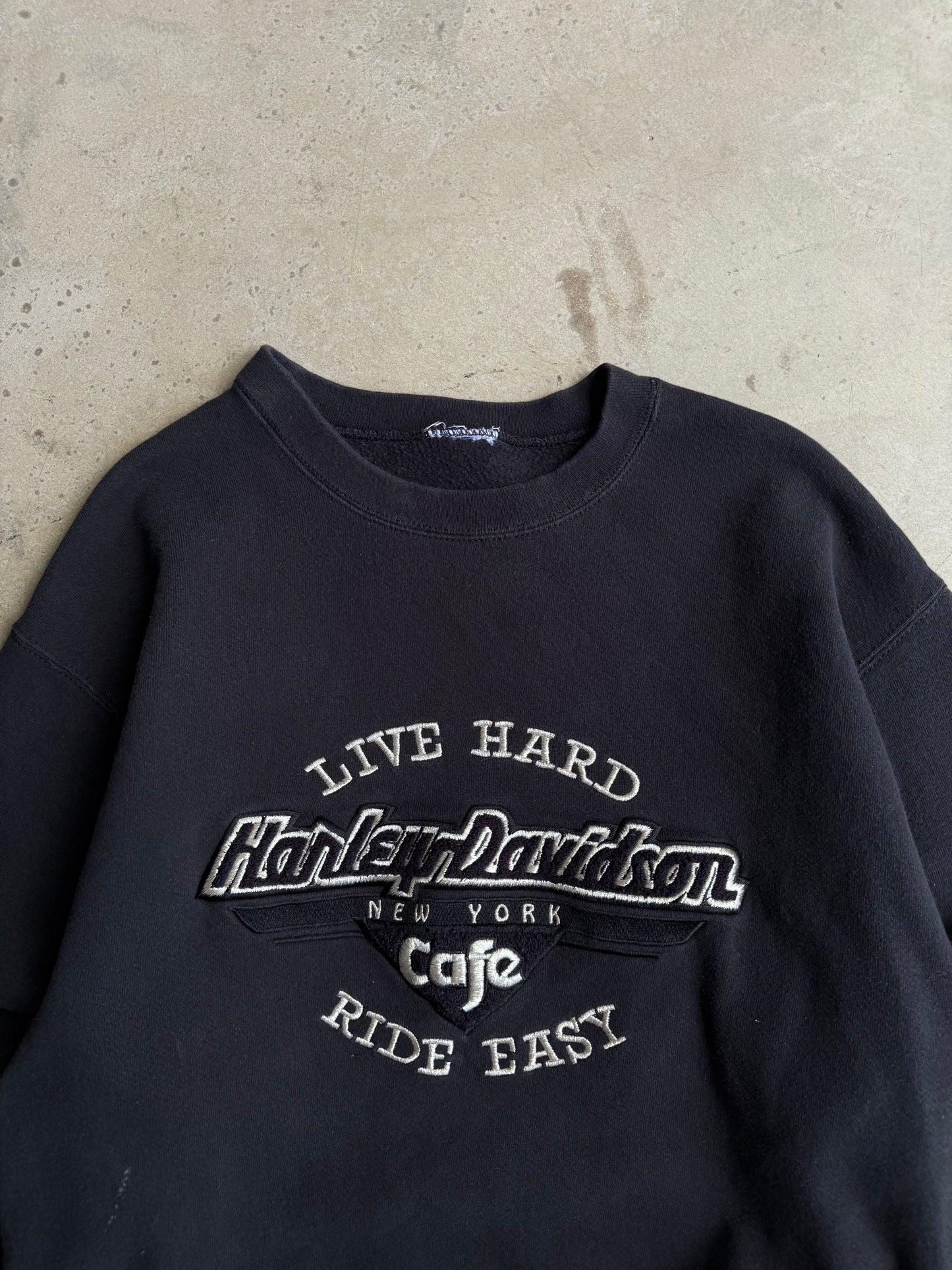Vintage Harley Davidson Cafe Crew - L