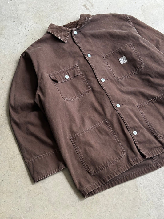 Vintage Brown Canvas Chore Jacket