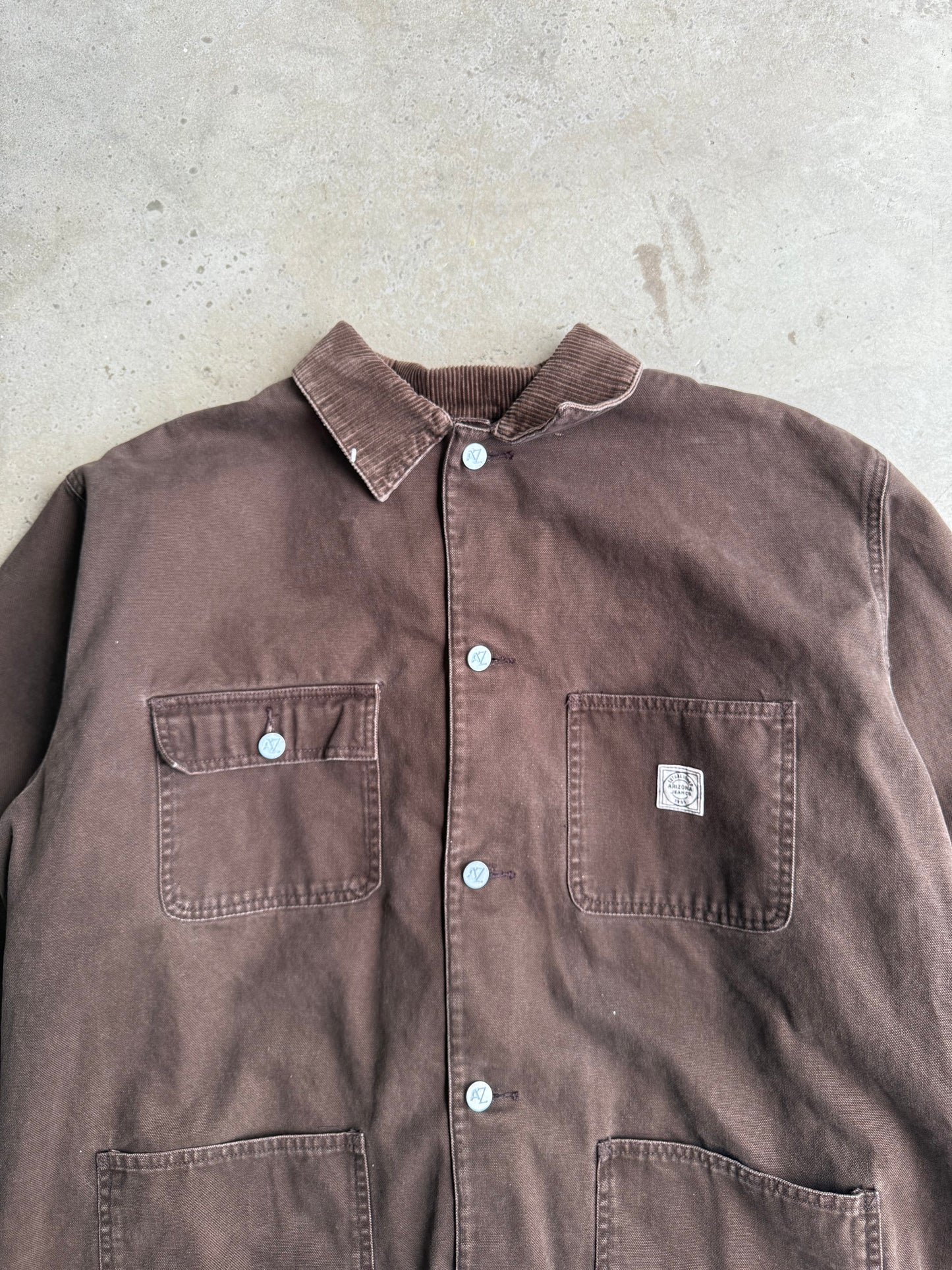 Vintage Brown Canvas Chore Jacket