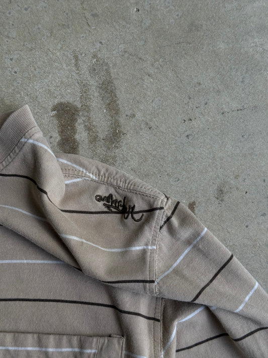 Vintage Stripped Quick Silver Long Sleeve Tee - M