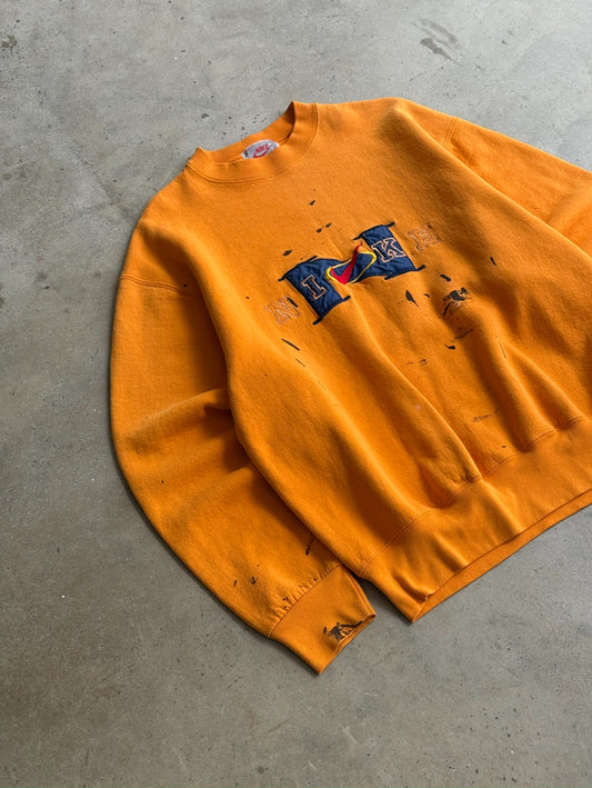 Vintage 90s Paint Splattered Nike Crew - XL