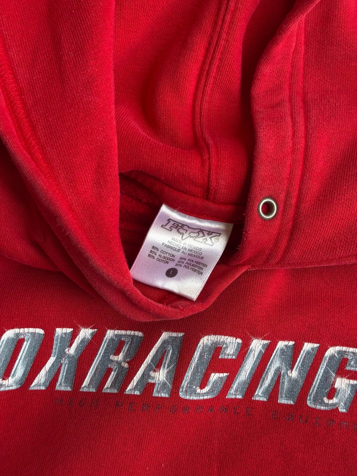 Vintage Fox Racing Metallic Hoodie - XL