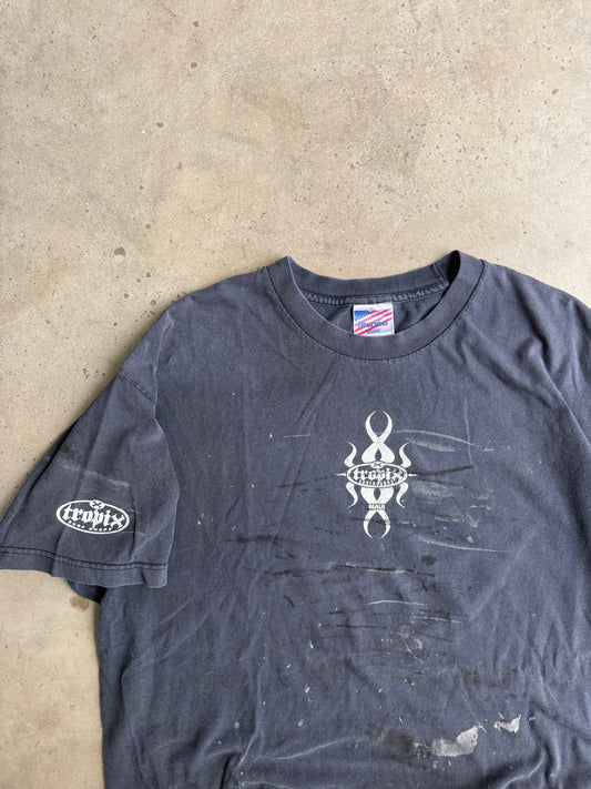 Vintage Faded & Distressed Surf Tee - XL