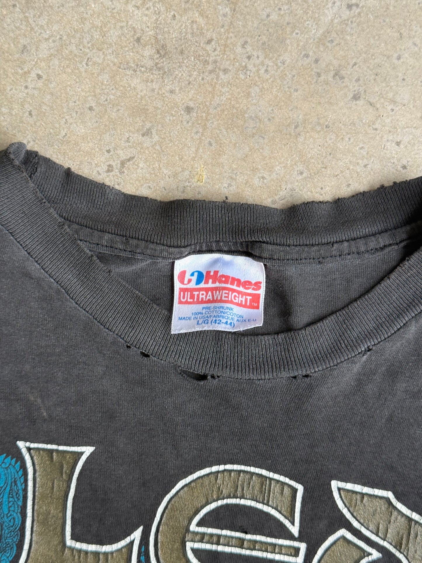 Vintage Distressed Led Zeppelin Band Tee - M