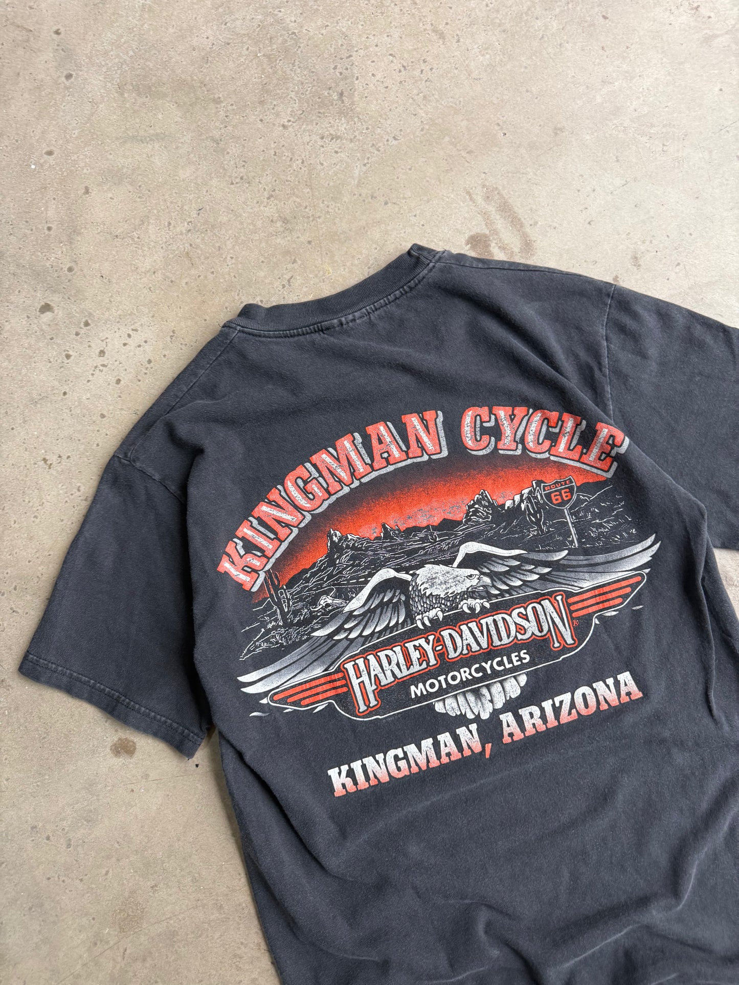 Vintage Harley Davidson Flame Tee - XS