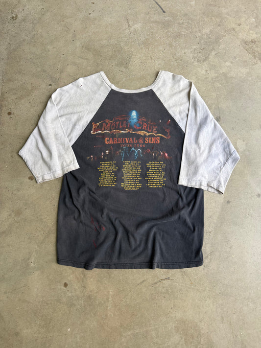 Vintage Faded Motley Crue Baseball Tee - L