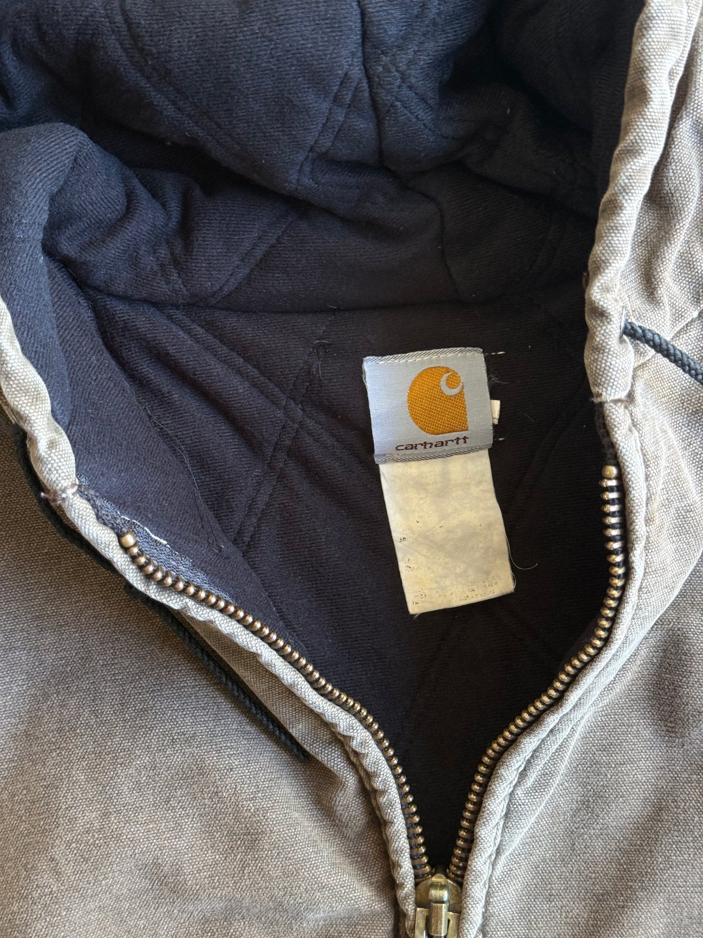Vintage Faded Mocha Brown Carhartt Jacket - XXL