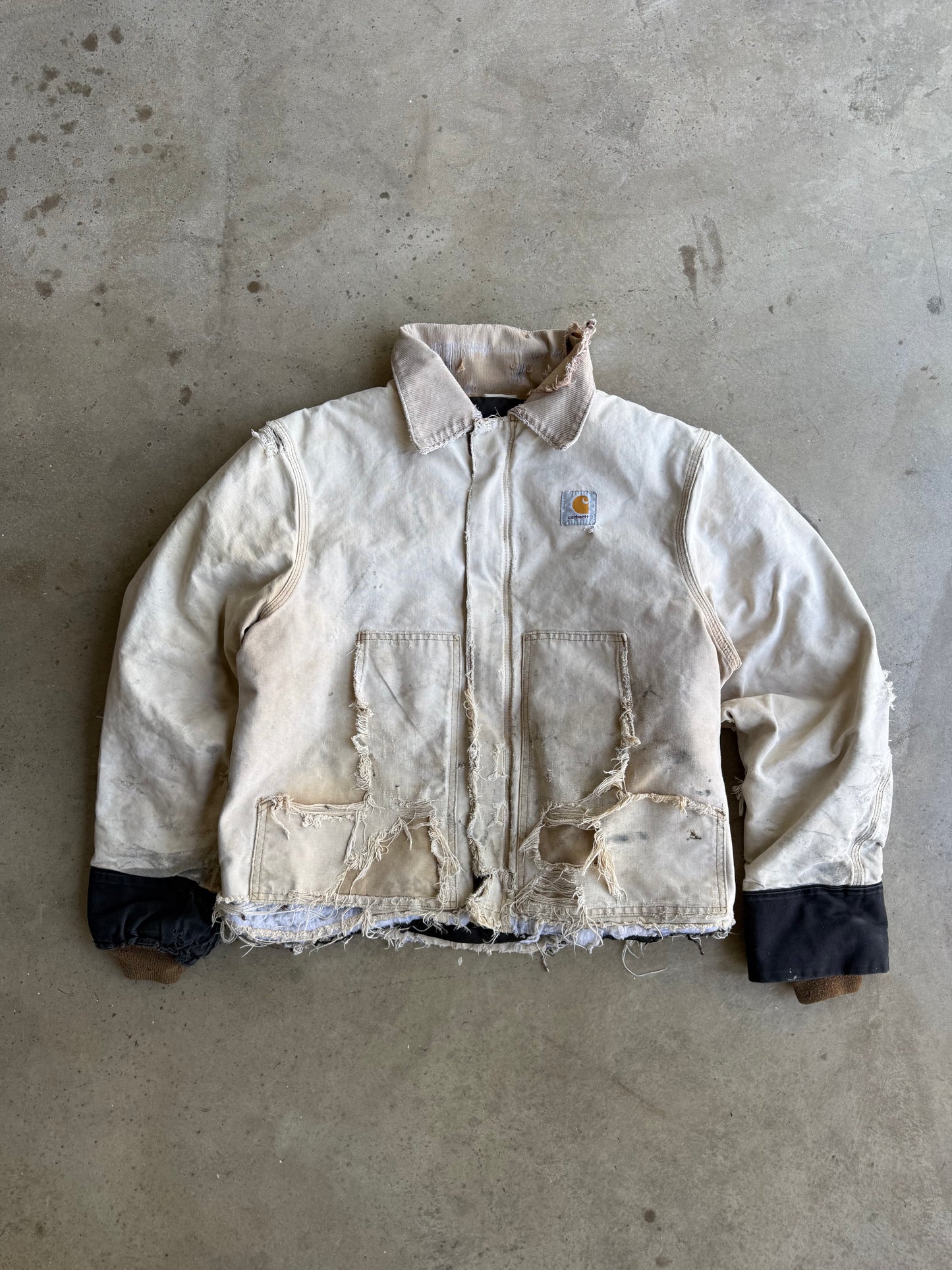 Vintage Faded & Distressed Carhartt Jacket - L