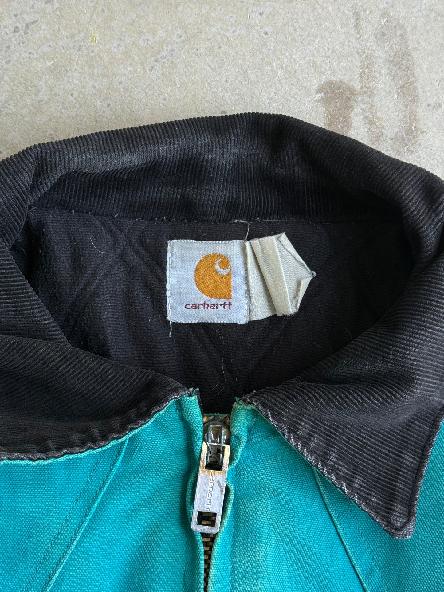 Vintage 80s Teal Santa Fe Carhartt Jacket - L