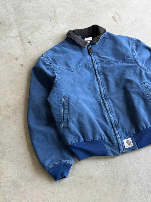 Vintage Blue Santa Fe Carhartt Jacket - L