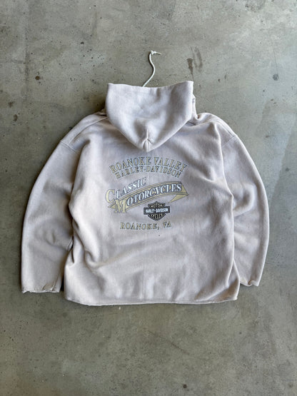 Vintage Hemless Harley Davidson Eagle Hoodie - L