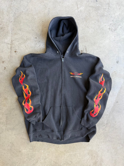 Vintage Harley Davidson San Antonio Flame Hoode - XL