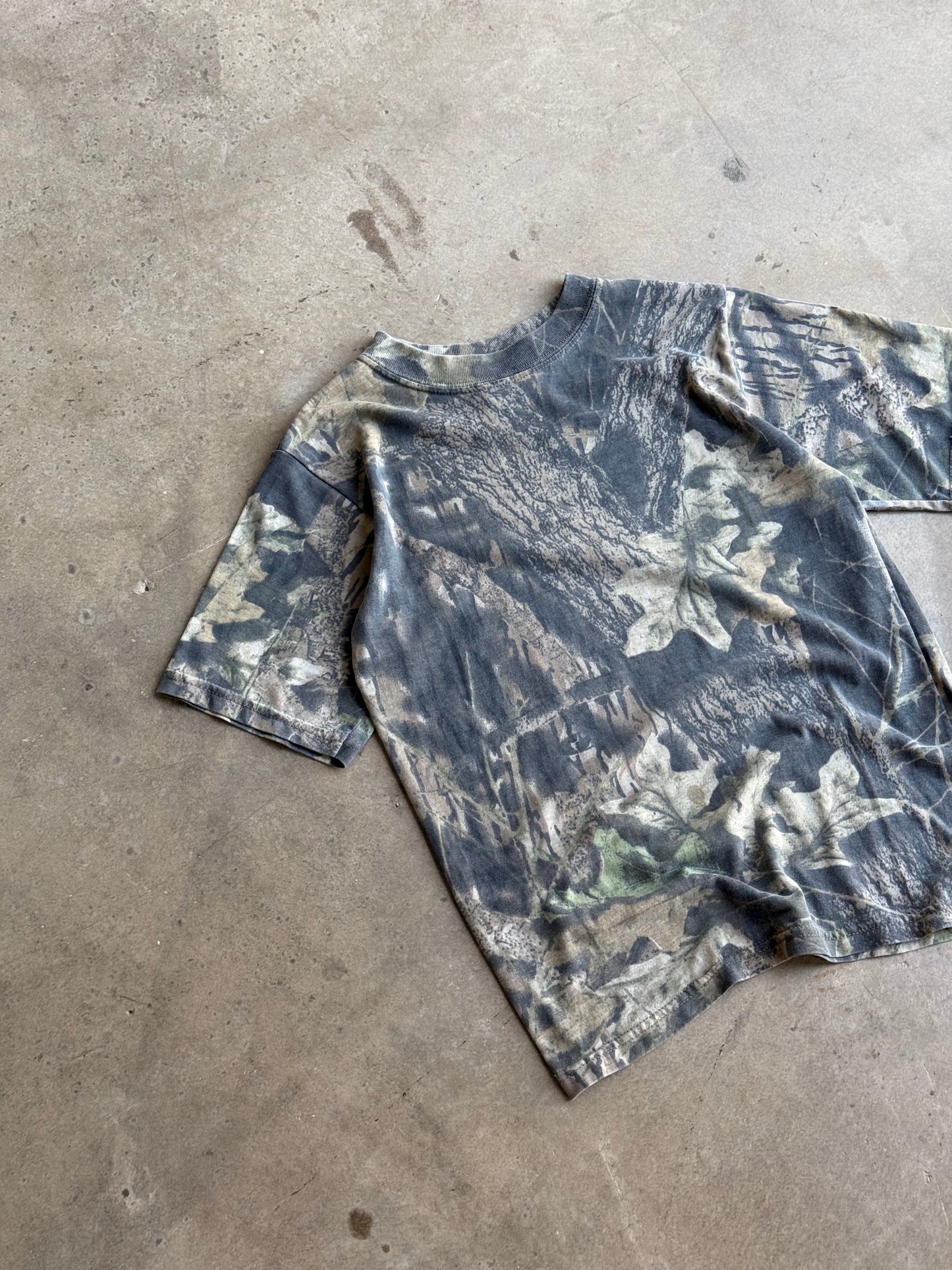 5 Vintage Camo Baby Tee  - XS