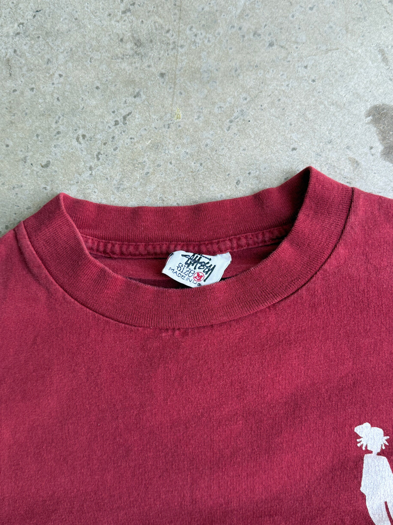 Vintage 90s Stussy Long Sleeve Tee - M