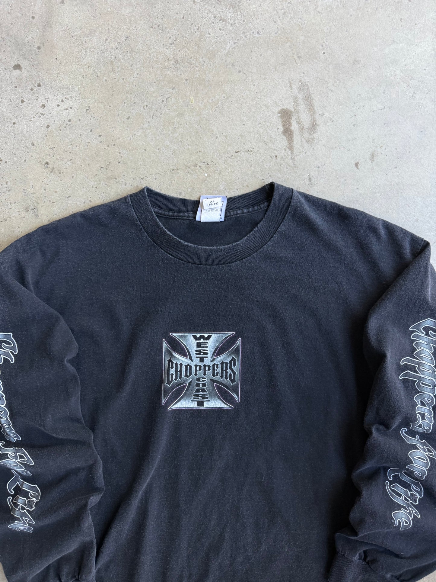 Vintage Purple West Coast Choppers Long Sleeve Tee - XL