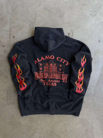 Vintage Harley Davidson San Antonio Flame Hoode - XL