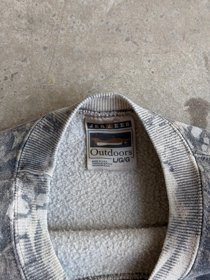 11 Vintage Faded Camo Crew - L