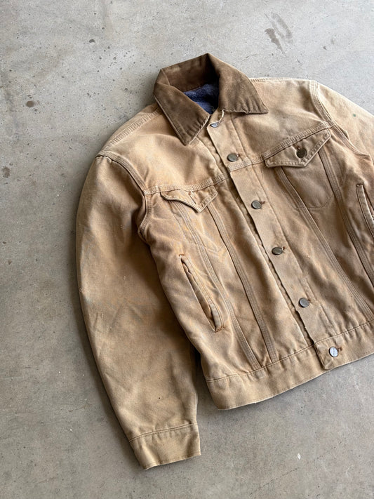 Vintage 80s Tan Carhartt Trucker Jacket - XS