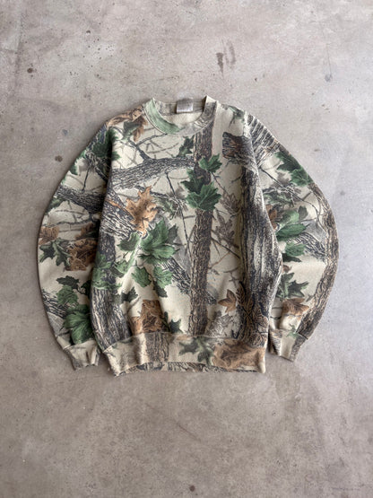 24 Vintage Faded Camo Crew - S