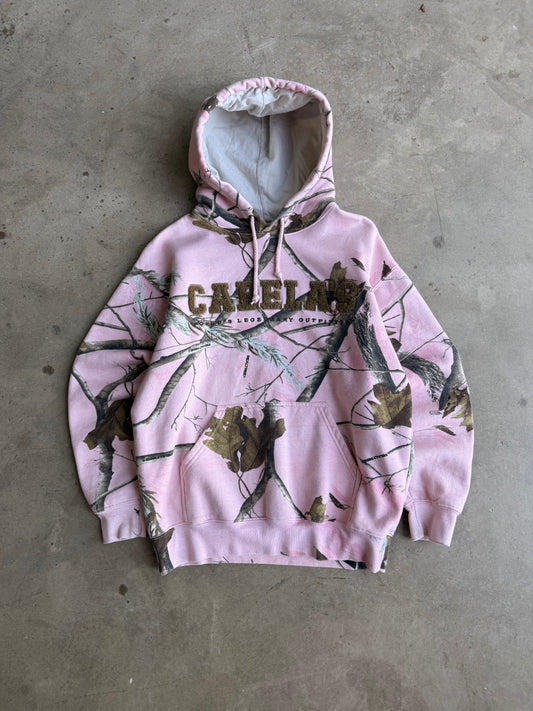 Vintage Pink/Brown Cabellas Camo Hoodie - S