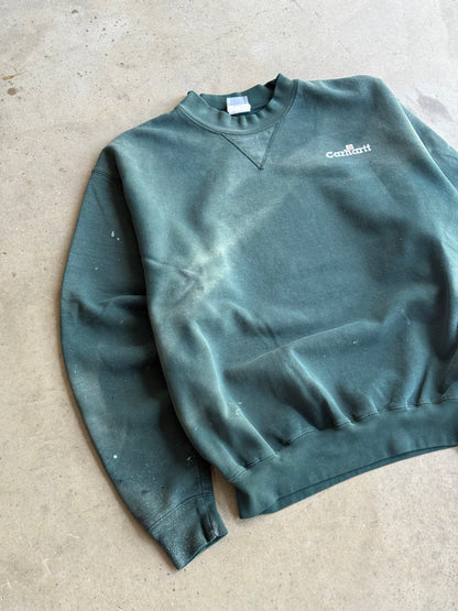Vintage Faded and Distressed Carhartt Crew - L
