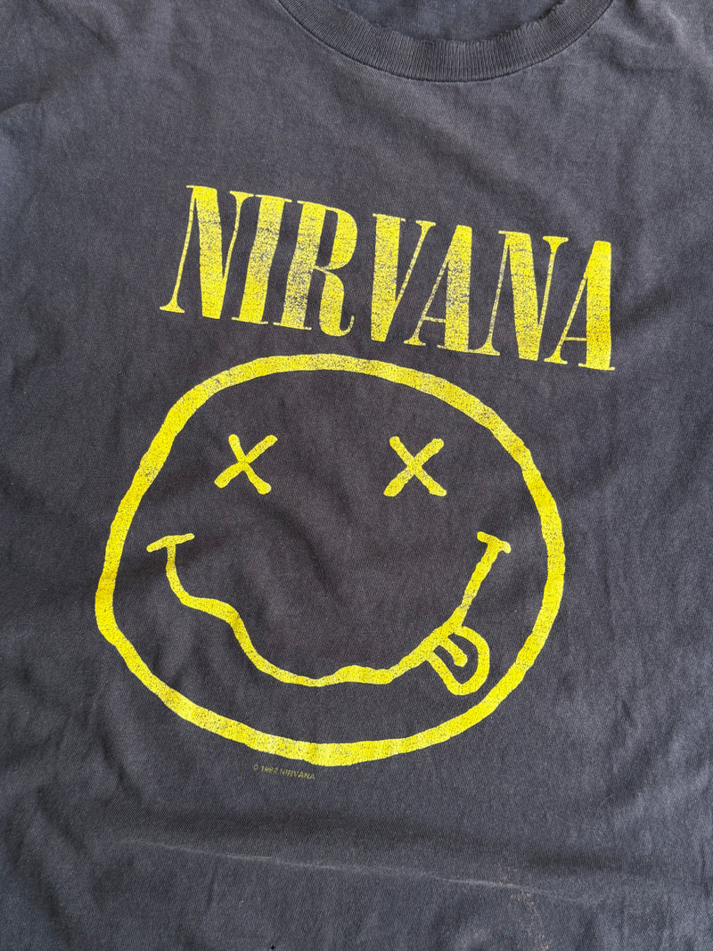 Vintage Smiley Nirvana Tee - L