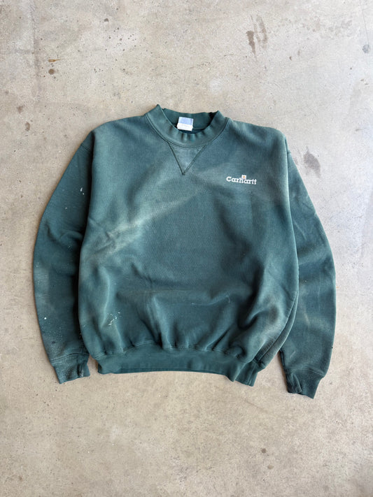 Vintage Faded and Distressed Carhartt Crew - L