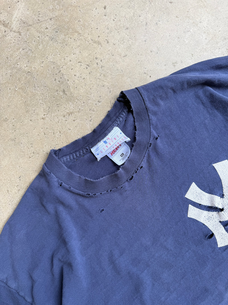 Vintage Thrashed Single Stitched Yankees Tee - XL