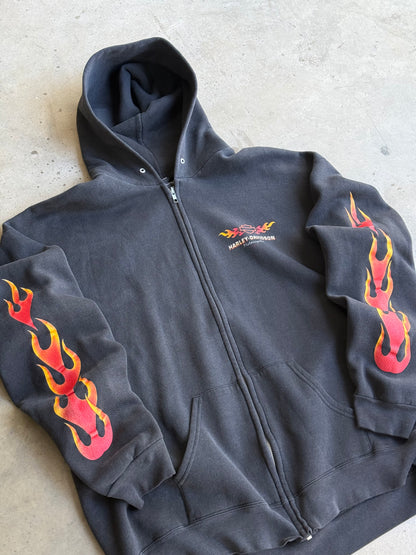 Vintage Harley Davidson San Antonio Flame Hoode - XL
