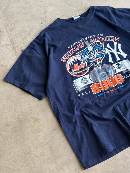 Vintage Mets x Yankees Subaway Series Tee - XL