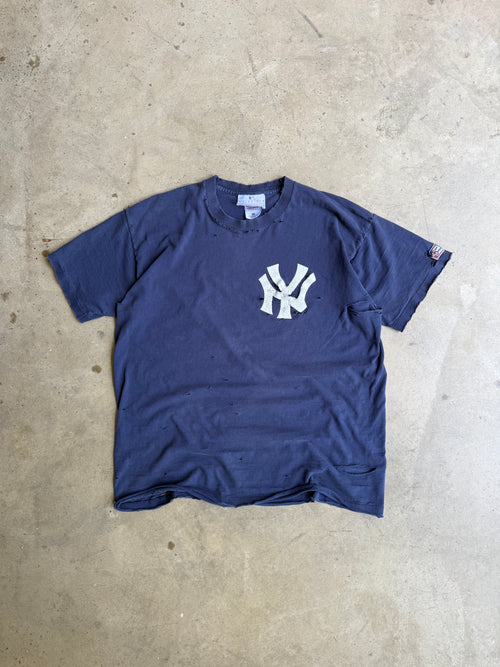 Vintage Thrashed Single Stitched Yankees Tee - XL
