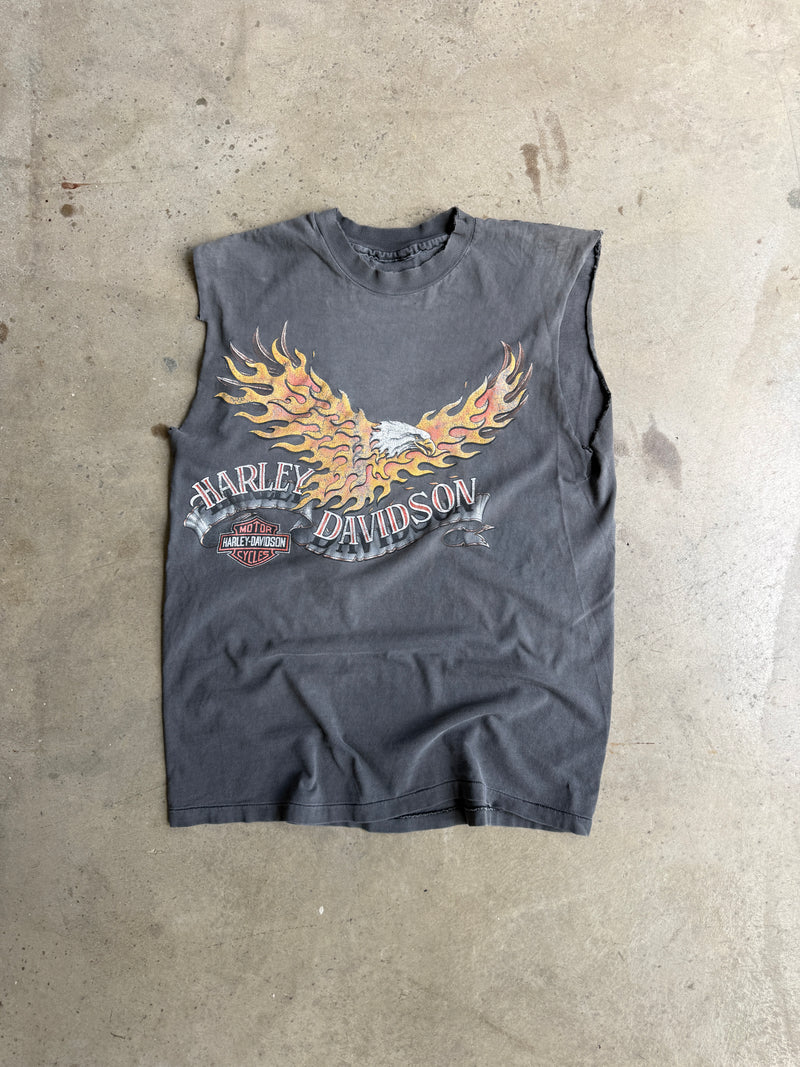 Vintage Harley Davidson Cut Off Tee - M