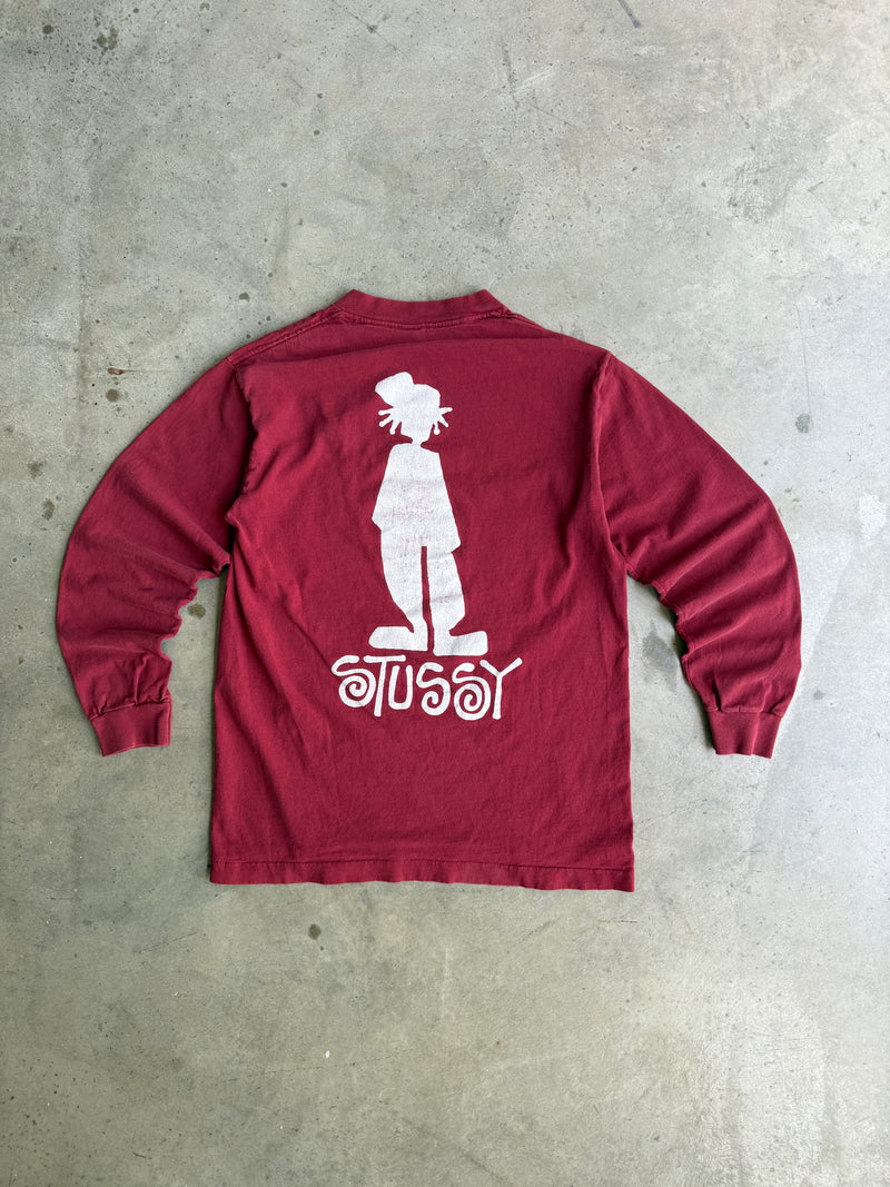 Vintage 90s Stussy Long Sleeve Tee - M
