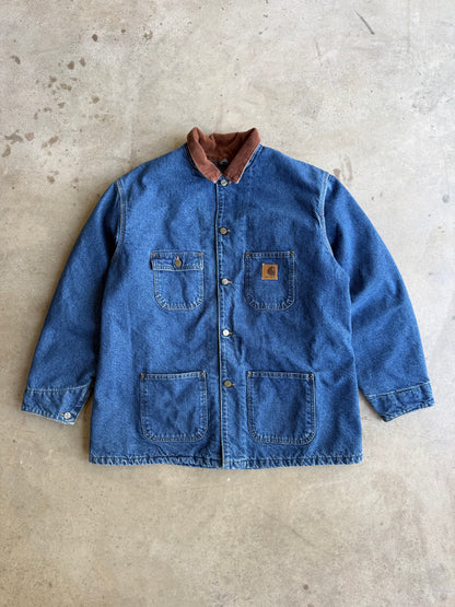 Vintage Denim Carhartt Chore Coat - XL