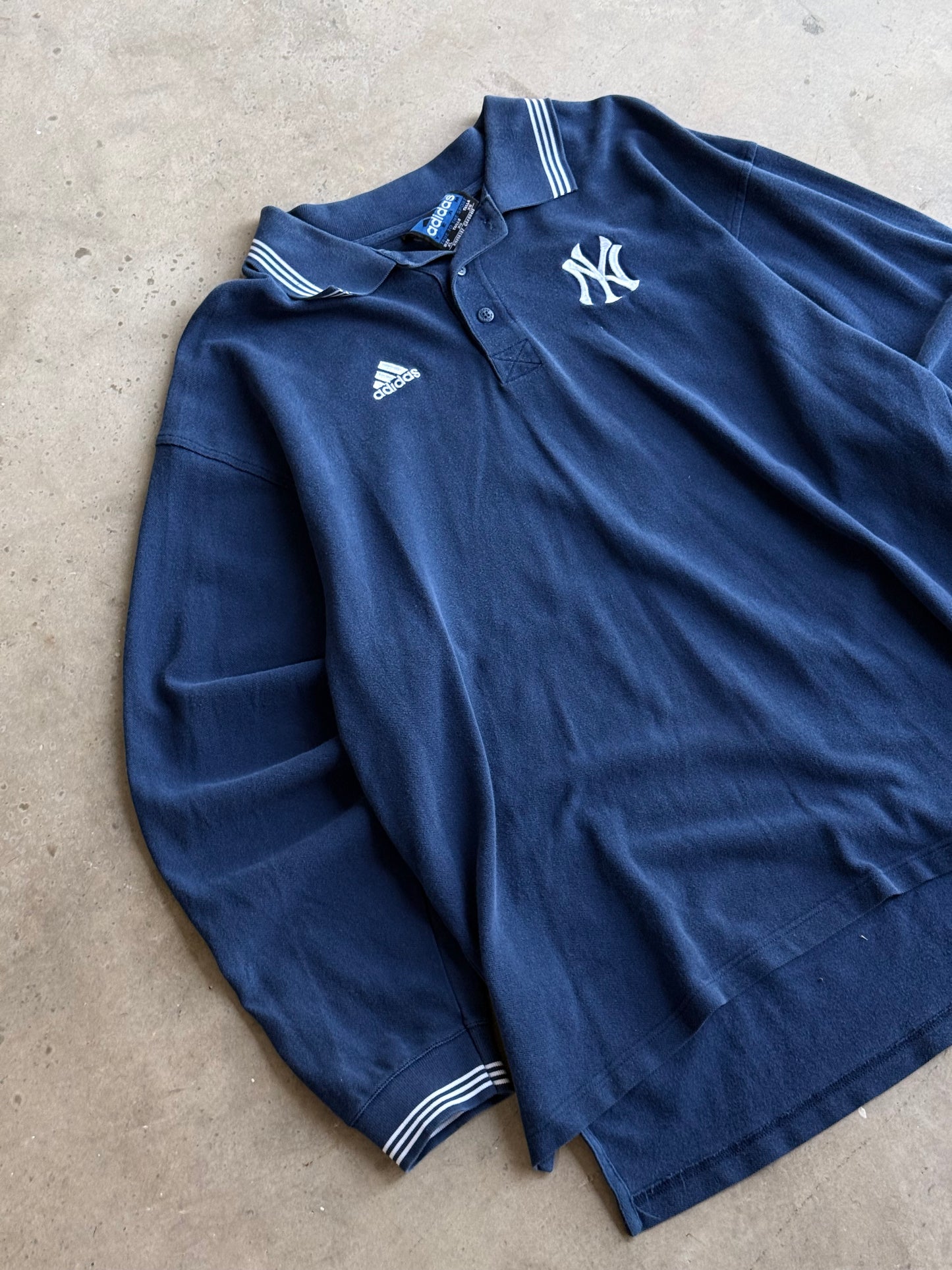 Vintage Adidas NY Polo Tee - XL