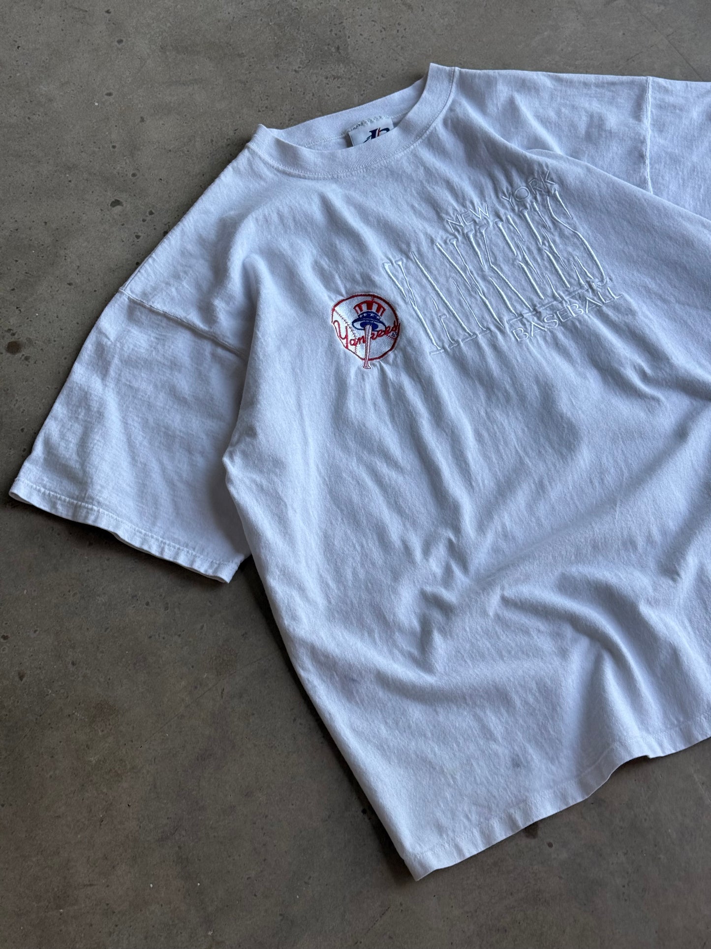 Vintage Yankees Embroidered Tee -